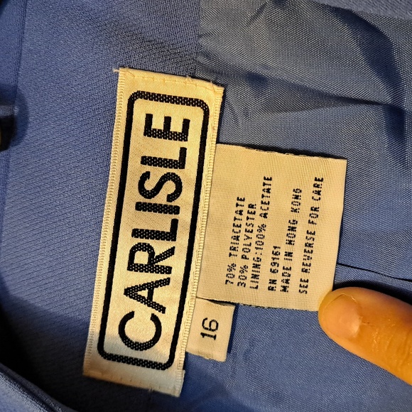 Carlisle Blue Jacket size women's 16 - Picture 2 of 2